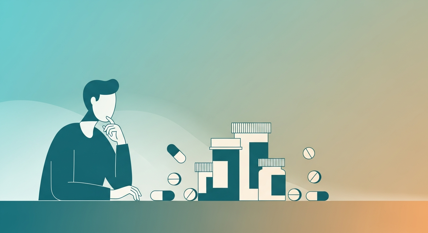 Abstract illustration representing medication and healing