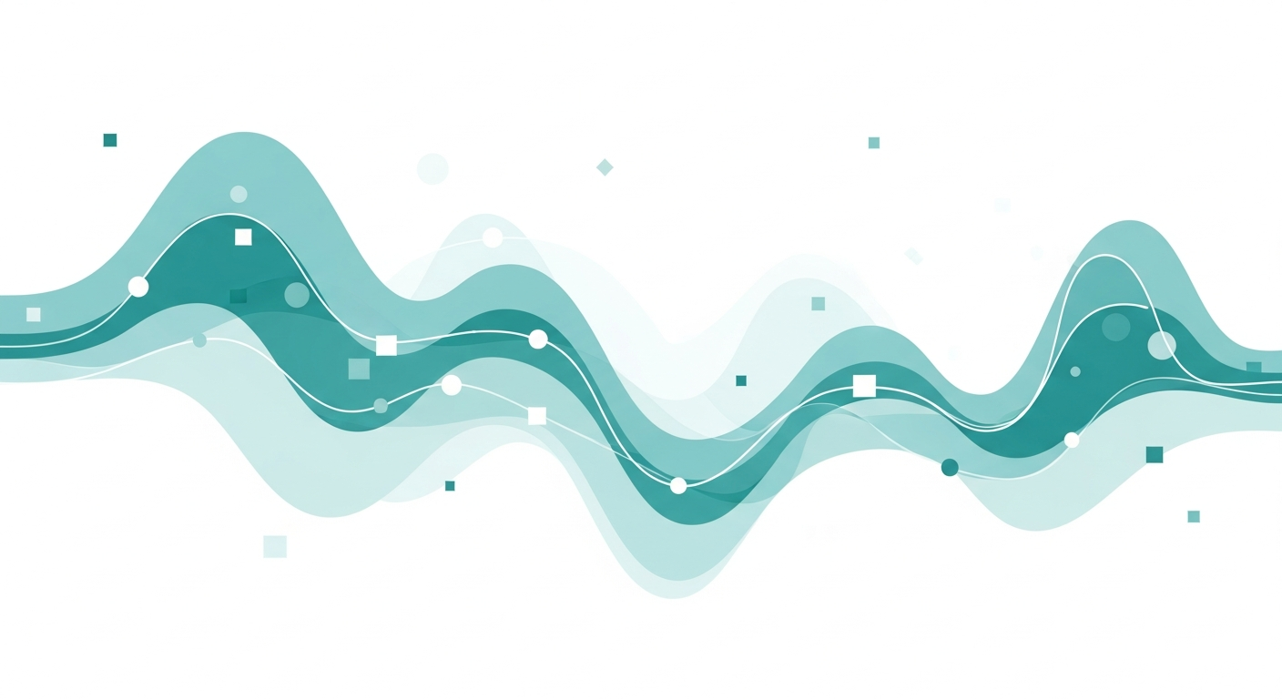 Abstract illustration of health data visualization